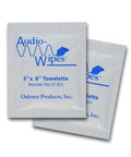 Alcohol Free Cleaning Wipes For Hearing Aids And Tech, 100 Count Individually Wrapped, two 5x8 inch packets shown