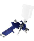 Heavy-Duty 0.8mm Pneumatic Airbrush With 125ml Gravity Feed Cup showing ergonomic grip and adjustable features for precise paint application.