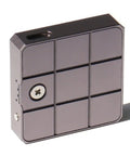 Rock Solid M.2 NVMe 2230 SSD Enclosure Tool Free External Hard Drive Case shown in alloy material, compact square shape.