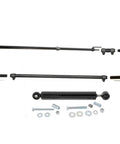 Rugged Drag Link And Tie Rods Track Bar Kit 7 Piece Replacement Parts For Jeep Wrangler 1991 1992 1993 1994 1995 Direct Fit OE Style Front Suspension Upgrade For A Beefed Up Smoother Ride And Better Handling. 7-piece steel steering kit with hardware
