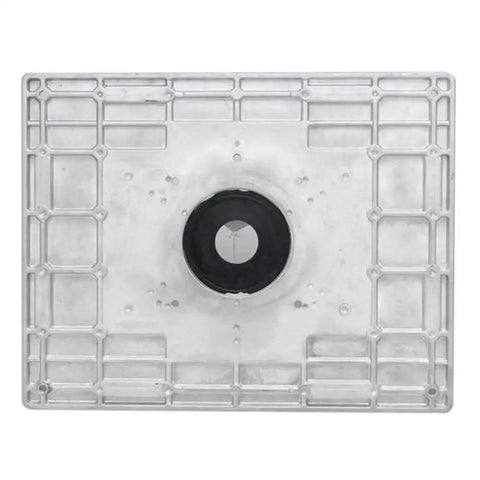 Precision Aluminum Router Table Insert Plate 235Mm X 300Mm X 8Mm Heavy Duty Base For Woodworking Benches, flat top view.