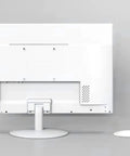 19 Inch White CCTV Monitor With HDMI AV BNC VGA USB And PC Input, Multi Function Security Display, 1440x900 Resolution, back and side view