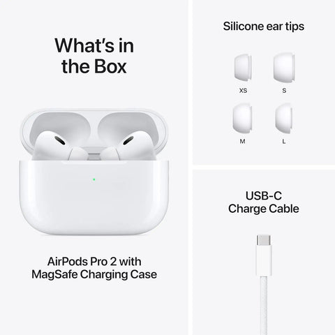 AirPods Pro 2 Wireless Earbuds With Next Level Noise Cancellation Hearing Test And Hearing Protection Transparency Mode Personalized Spatial Audio