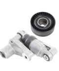 Heavy Duty OE Idler Pulley Belt Tensioner Kit For E34 E36 E38 E39 E46 E83 M54 M52 Engines 318i 323i 525i 528i 530i And M3 Models To Keep Your Ride Smooth As Butter, black pulley and metal tensioner
