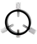 Three Point Guide Ring For Astronomical Telescopes Black Mounting Ring With Bold M6 Screws in a circular formation