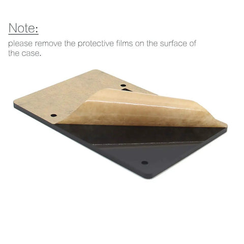 Universal Acrylic Raspberry Pi Case Kit protective film on case surface for Pi 5, Pi 4 Model B, Pi 3 B Plus, and Pi Hat Expansion Boards