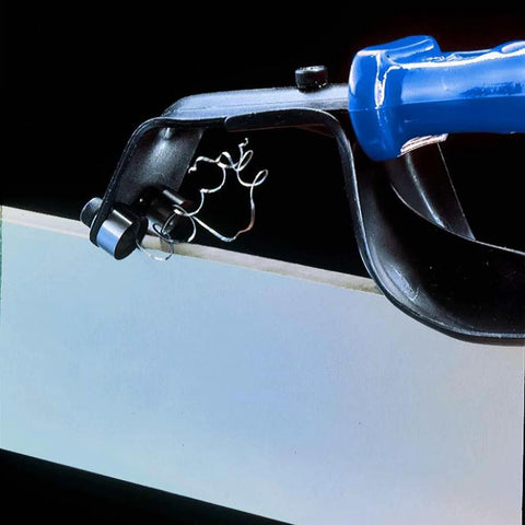 Noga DB1000 sheet metal deburring tool with blue handle