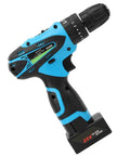 Rock Solid 25V Cordless Drill Driver with powerful rechargeable battery, lightweight design for easy handling in home repairs.