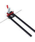 Dead On Accuracy Drawer Punch Locator And Drilling Positioner For Woodworking Projects with aluminum alloy frame, adjustable template and guide.