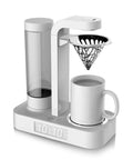 Automatic Coffee Machine With Detachable Water Tank That Doubles As A Drinking Cup One Touch Operation Auto Shutoff Cool Blue Indicator Light Anti Dry Heating Perfect For Home Use And Sharing Pot, displayed with white design