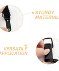 Hands demonstrating use of Spring Loaded Toggle Latch Clamp Set For Cabinets And Boxes, Medium Metal Catch Locks with screws