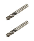 Rannb square-end end mills, 3/8 in cutting diameter, 3/8 in shank, 4-flute straight cutter, 2 pcs