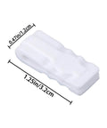 White plastic clip from 30 Pack Vacuum Storage Bag Sealing Clips Quick Snap Zipper Grips Reusable Bag Sealer for Kitchens and Homes.
