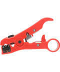Gimme Those RG59 And RG7 Cables Stripped With Ease Using This Badass Multifunction Electric Pliers Tool That Cuts Like A Dream Perfect For Home Reno Projects Or Networking Installations Where You Need Reliable Gear For Automotive Wiring Jobs Without, red coax cable stripper tool side view.