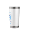 Road Trip Vibes Stainless Steel Insulated Tumbler With Open Highway Car And Open Sea Sail Design, double-wall construction