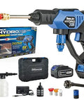 Portable Cordless Pressure Washer With Turbo Jet Power 350 PSI 21V Battery 6 In 1 Nozzle Dual Water Source 16Ft Detachable Hose Beast Clean