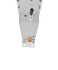 Heavy Duty Electric Over Hydraulic Brake Actuator Delivering Rock Solid 1600 Psi Stopping Power For Disc Trailer Brakes With No Sweat Four Wire Setup And Built In Bleeder Screw, aluminum frame, top view.