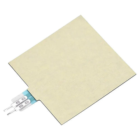 Flexible Thin Film Pressure Sensor Pad With Force Sensing Resistor RP S40 ST For Smart Car Seats In High End Auto Interiors Ultra Low Power Ultra Fast Response High Stability Film Substrate beige thin-film sensor pad with connector leads, 5x4 cm
