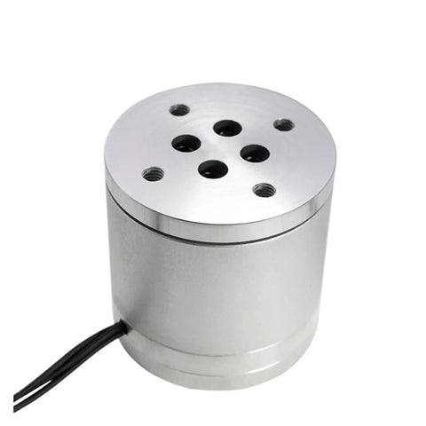 Silver cylindrical Six Axis Torque Sensor For Torque Measurement And Wrench Calibration With Three Dimensional Force Sensing Compact Strain Gauge Multi Axis Sensor For AC DC Motors Servo And Stepper Motors Easy Install And Long Term Stability