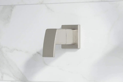 Kenzo Diverter Trim Brushed Nickel For Shower Valve All Metal Construction With Secure Fixed Hub Design Sleek Modern Bath Upgrade