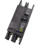 230 Volt 60 Amp Two Pole Circuit Breaker QOU260 Din Rail Mounted close-up view