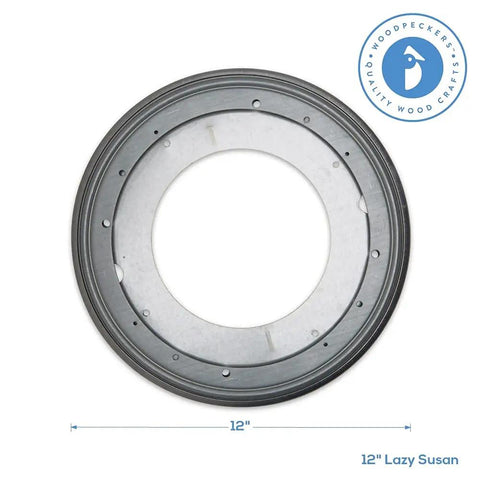 12 Inch Steel Lazy Susan Turntable With Ball Bearing, Heavy Duty Hardware, 1000 Lb Load Capacity, Pack Of 1 shown from above