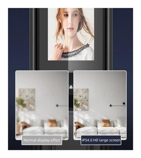 Solid Game Changer Smart Lock Featuring Slick 3D Face And Fingerprint Unlocking Through Built In WiFi For Automatic Door Deadbolts showcase of HD display effect