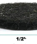 Self Adhesive Black Felt Bumpers One Half Inch Diameter One Eighth Inch Thick Forty Eight Pack For Picture Frames Cabinets Doors And Furniture Protection shown with dimensions