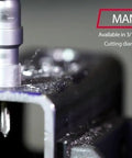 Carbide Tipped Hole Cutter Four And One Sixteenth Inch Diameter With One Inch Depth Of Cut drilling through metal block