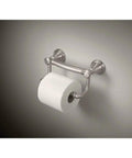 Traditional Toilet Paper Holder With Assist Bar For Seniors ADA Compliant Stainless Steel Grab Bar Heavy Duty 300 Lb Capacity