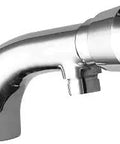 Single Hole Concealed Deck Metered Lavatory Faucet With Cast Fixed Spout And Push Button Handle Chrome Finish Pro Grade Quality ADA Compliant Lead Free Solid Brass Construction Vandal Resistant Aerator Includes Removal Key