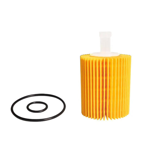 Single oil filter and o-rings from 20 Pack Engine Oil Filter Set For Lexus And Toyota SUVs And Trucks Including 4Runner FJ Cruiser Tundra GS Series IS LS RC Models Replaces 04152-YZZA5 04152-38010 04152-0R010