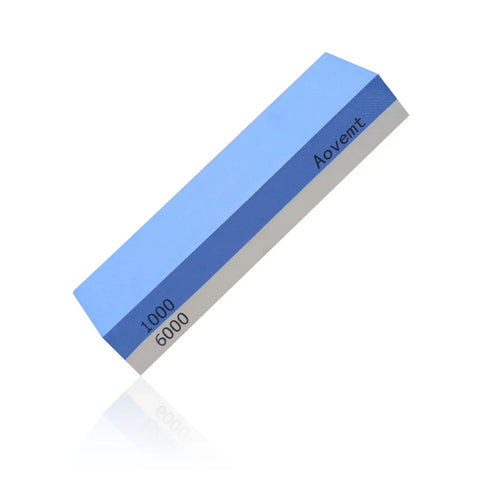 Double Sided Knife Sharpening Stone Kit With Grit 1000 And 6000 Wet Stone Non Slip Base Angle Guide And Flattening Stone