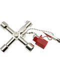 4 Way Cross Water Meter Key Zinc Alloy Multifunction Key For Universal Control Cabinets And Electrical Panels Built To Last