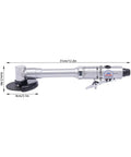 Badass 1/4 Inch Air Pneumatic Angle Die Grinder, High Speed Aluminum Alloy Polisher And Cutter with long handle and durable design.