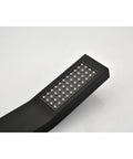 Shower System Combo with Hand Shower, 16-inch and tub spout, matte black hand shower nozzle with self-cleaning feature.