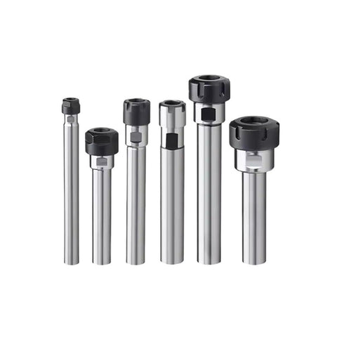 Heavy Duty Collet Chuck Holder Extension Bar For CNC Milling And Lathe Tooling, metal, various sizes, showcasing precision tooling.