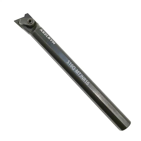 Five Eighths Inch By Seven Inch Beefed-Up Carbide Indexable Boring Bar Turning Tool Holder S16Q-MTJNR16 close-up view