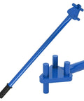 Heavy Duty Manual Rebar Bender Tool For Steel Rods Portable Hand Cranked Bending Machine carbon steel blue handle design