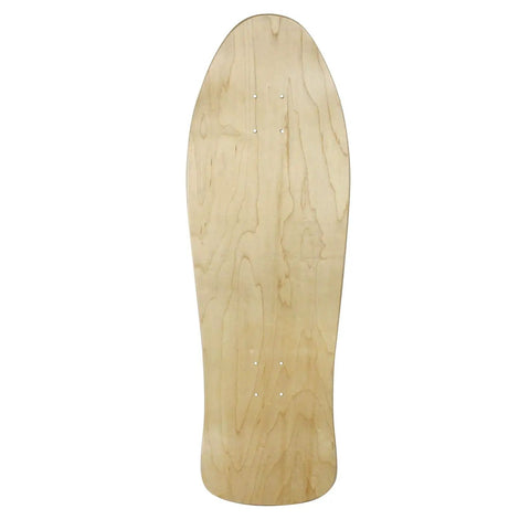 Old School 10x30 Blank Skateboard Deck With Classic Fish Shape And Modern Concave Large Kicktail Scooped Nose Grip Included