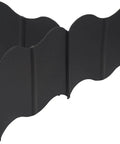 No Dig Interlocking Garden Edging Kit 40 Piece 20 Ft Long 5 Point 3 In Tall Plastic Landscape Border, black interlocking pieces