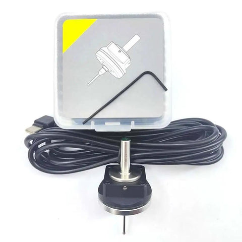 Pro Grade Edge Detection Tool V6 3D Touch Probe with cable and case for precision machining, anti-roll design