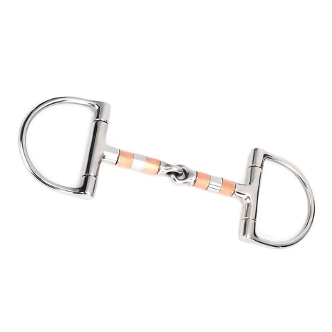 Stainless Steel Dee Bit Snaffle Horse Bit With Copper Roller For A Smooth Comfy Ride And Solid Control 5 Inch Mouth high strength design