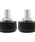 Two Pack Roller Skate Toe Stops Adjustable Rubber Brake Blocks Round Shape Replacement Parts For Quad Skates Indoor Outdoor Use