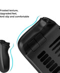 Premium Beefed Up Replacement Back Plate Shell Cover for Steam Deck and Steam Deck OLED, black with cooling vent, textured grip