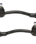 Front Outer Steering Tie Rod End Linkage Set Left Right 2Pc For Hyundai Accent Rio 2012 2017 Replacement OE Quality Front Suspension Steering Rod Ends For Easy Install Durable Performance And Smooth Handling black steel pair