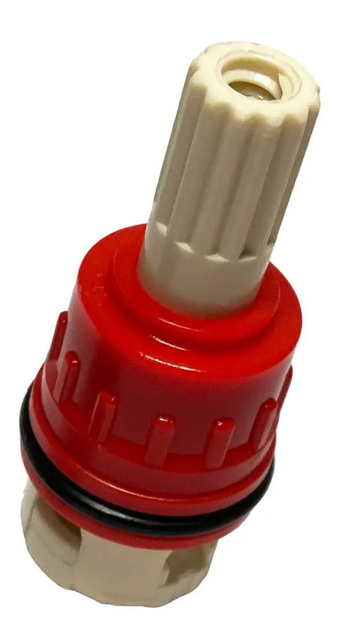 Replacement Faucet Cartridge Kit Fits 910 031 And 910 032 Hot And Cold For Kitchen Or Bathroom Faucets red cartridge detail