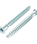 Two zinc plated hex socket countersunk head screws from 20 Piece Set Of 7x39/49/59/69mm Hex Socket Countersunk Head Furniture Confirmat Screws For Wood Self Tapping Connecting Screws Zinc Plated Ready For DIY Projects And Heavy Duty Furniture Builds