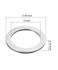Two Pack NTA3244 2TRA Thrust Needle Roller Bearings With Washers, 2 Inch Bore, 2.74 Inch Outer Diameter, 0.14 Inch Thick, Chrome Steel ABEC5