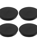 Four Pack T Shaped Silicone Plugs For 110 To 111.5mm Holes, Snap In Round Rubber Seals, 111.3mm Diameter, Black